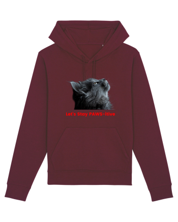 Let's Stay PAWS-itive Burgundy
