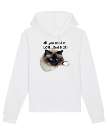 All you need is LOVE... and a cat! White
