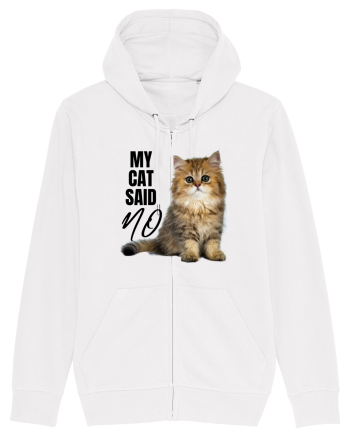My cat said no White