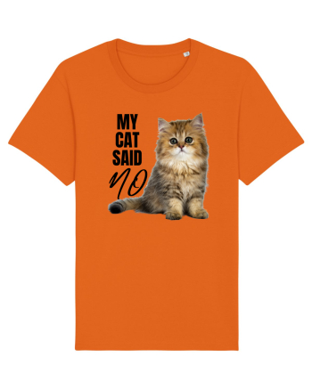 My cat said no Bright Orange