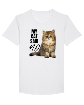 My cat said no White