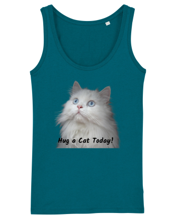 Hug a cat today, pisica ochi albastri Ocean Depth