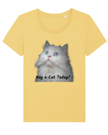 Hug a cat today, pisica ochi albastri Jojoba