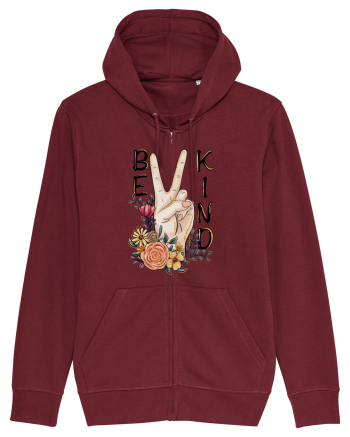 Be Kind Peace Burgundy