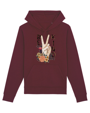 Be Kind Peace Burgundy