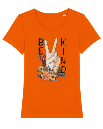 Be Kind Peace Bright Orange