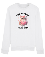 You make my head spin, Bufnita iubitoare roz Bluză mânecă lungă Unisex Rise