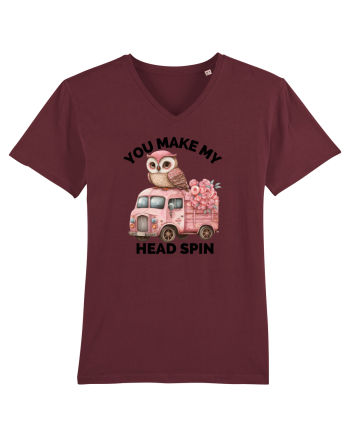 You make my head spin, Bufnita iubitoare roz Burgundy