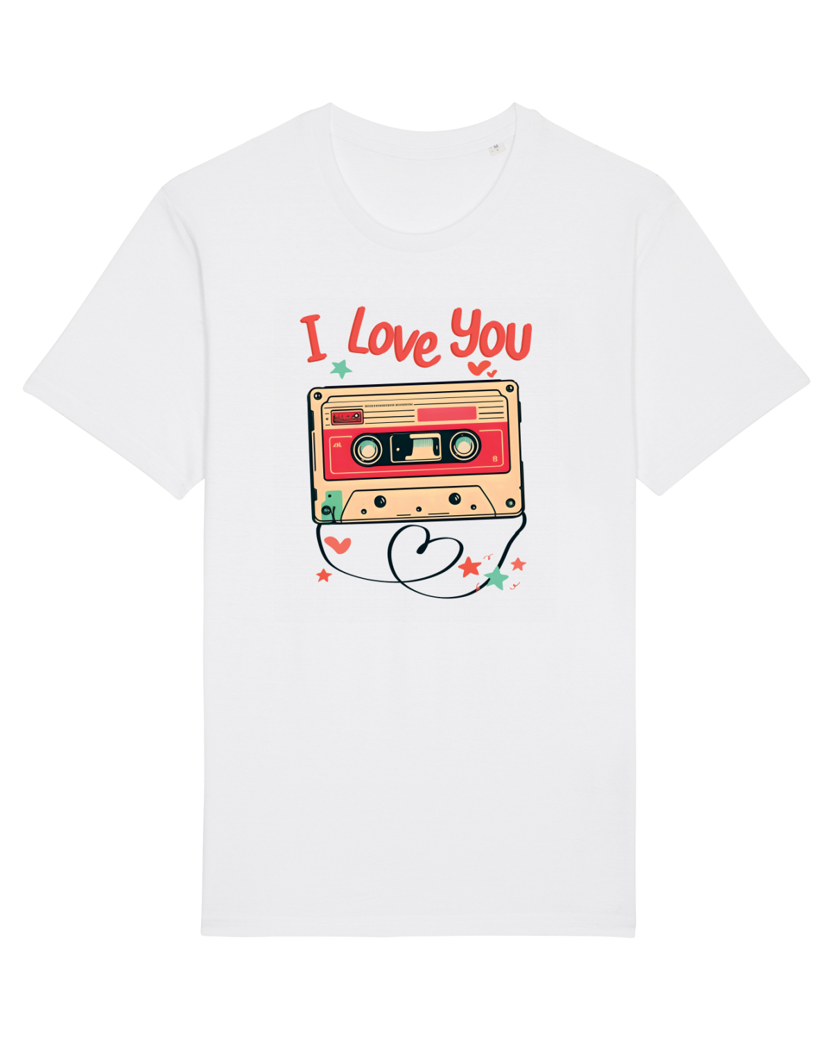 Tricou mânecă scurtă Unisex Rocker White