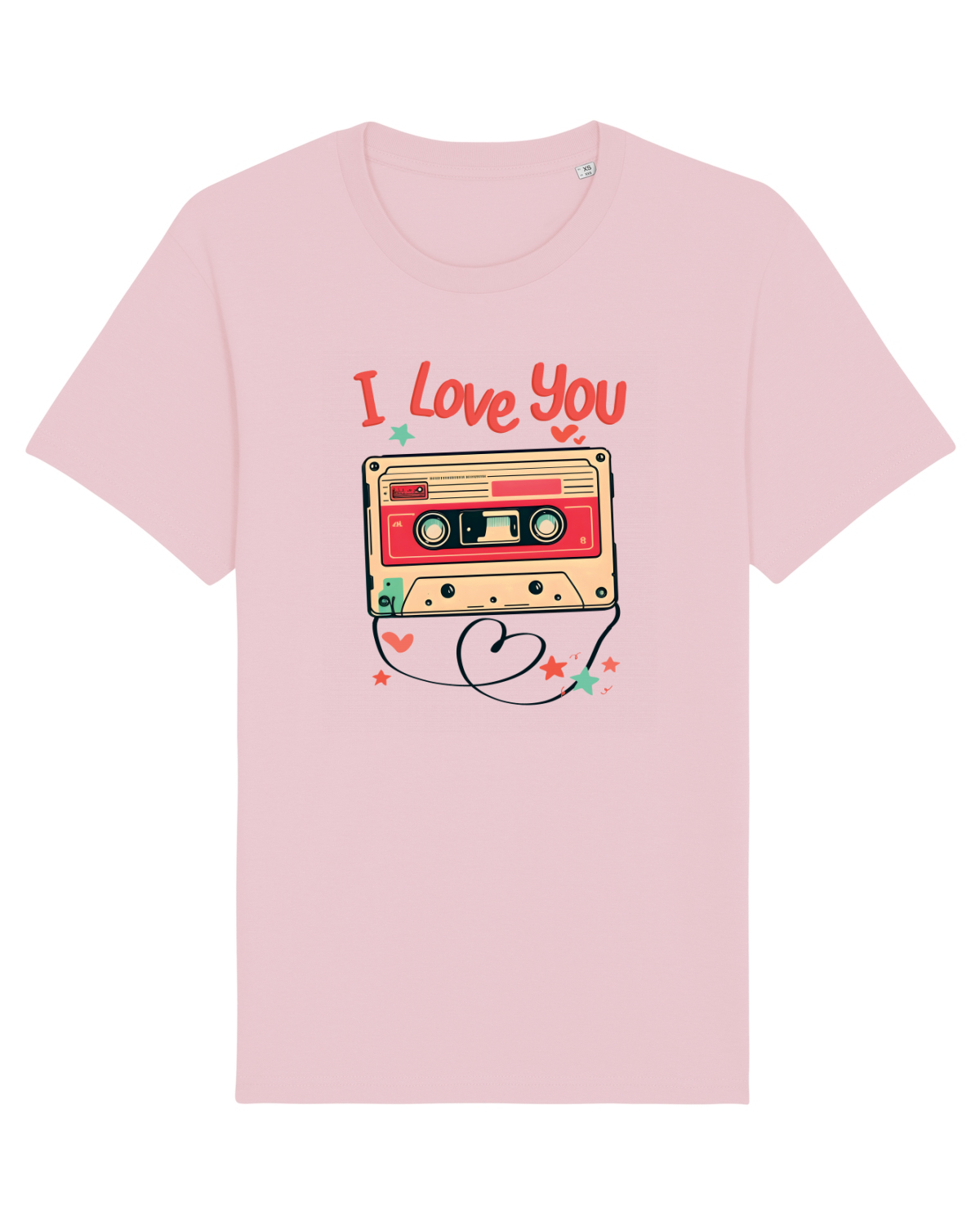 Tricou mânecă scurtă Unisex Rocker Cotton Pink