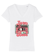 Muzica retro - Lover babe Tricou mânecă scurtă guler V Damă Evoker