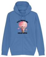 You make my head spin, Bufnita iubitoare roz Hanorac cu fermoar Unisex Connector