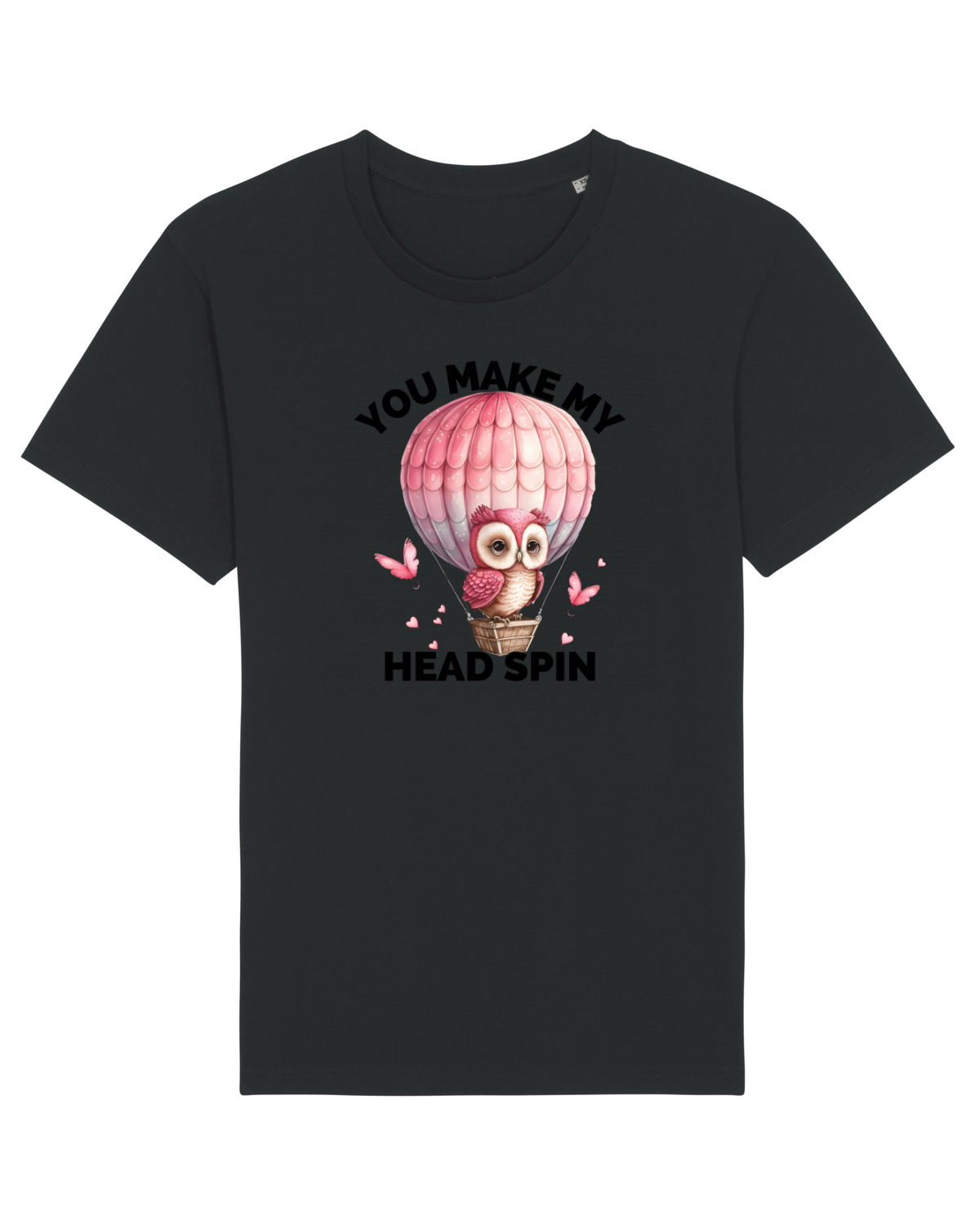 Tricou mânecă scurtă Unisex Rocker Black