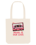 Muzica retro - Music is our love Sacoșă textilă