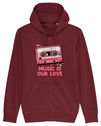 Muzica retro - Music is our love Burgundy