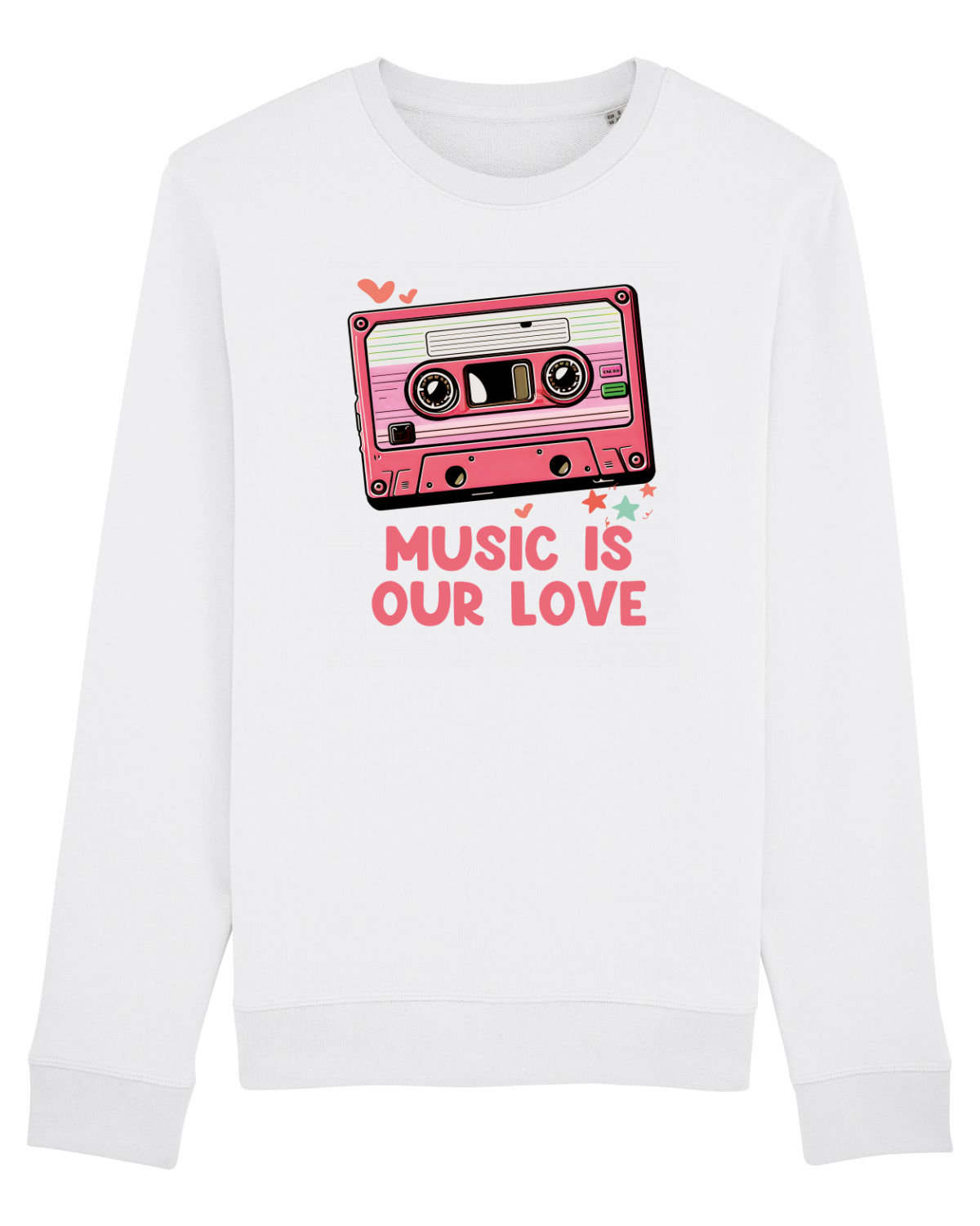 Bluză mânecă lungă Unisex Rise White