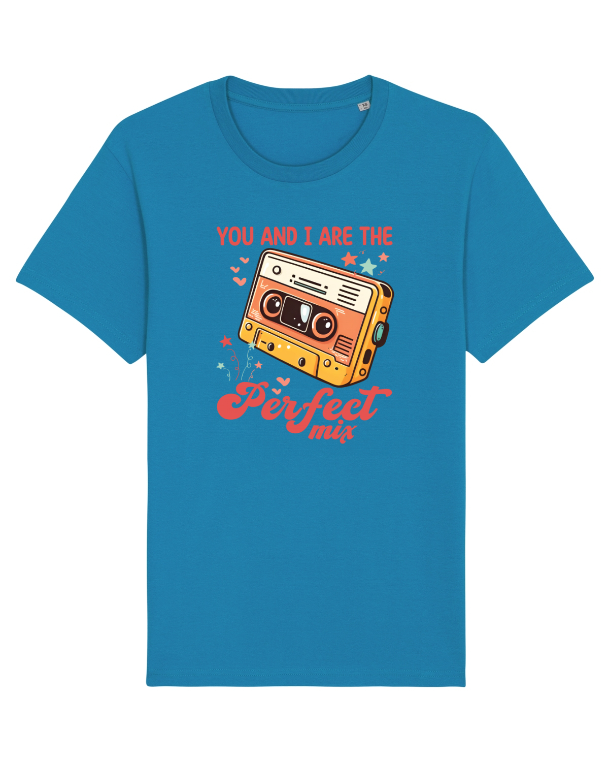 Tricou mânecă scurtă Unisex Rocker Azur
