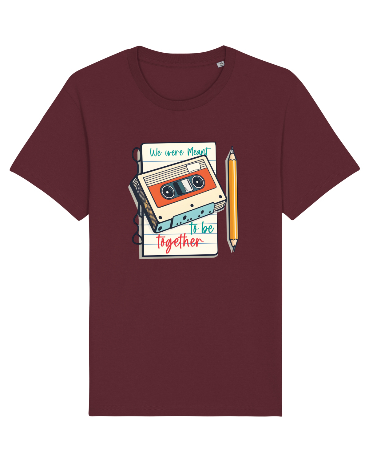Tricou mânecă scurtă Unisex Rocker Burgundy