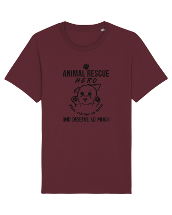 Animal rescue hero Burgundy