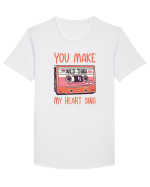 Muzica retro - You make my heart sing Tricou mânecă scurtă guler larg Bărbat Skater