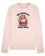 You make my head spin, Bufnita iubitoare roz Bluză mânecă lungă Unisex Rise