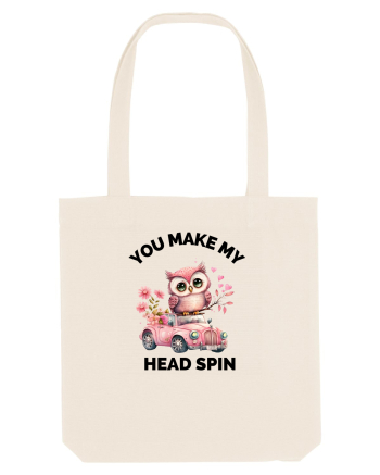 You make my head spin, Bufnita iubitoare roz masina flori Natural