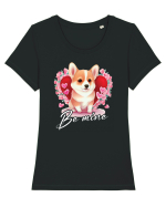 pentru îndrăgostiți - Be mine - Corgi Tricou mânecă scurtă guler larg fitted Damă Expresser