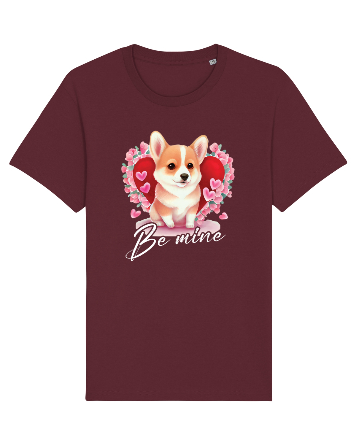 Tricou mânecă scurtă Unisex Rocker Burgundy