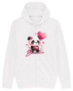 pentru îndrăgostiți - Be mine - Panda Hanorac cu fermoar Unisex Connector