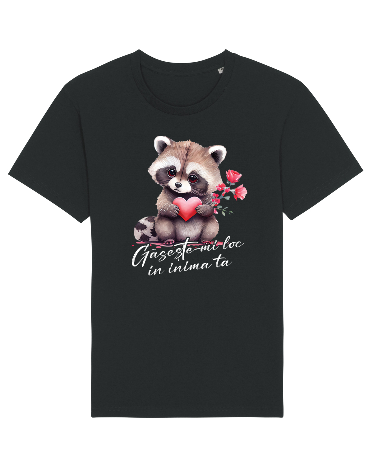 Tricou mânecă scurtă Unisex Rocker Black