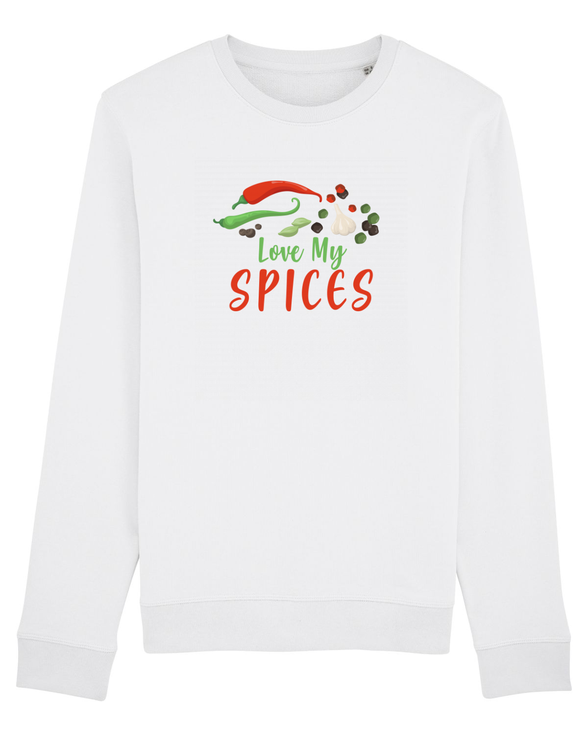 Bluză mânecă lungă Unisex Rise White