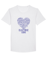 ELECTRIC LOVE - PURPLE Tricou mânecă scurtă guler larg Bărbat Skater