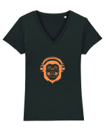 Monkey & Music 1 Tricou mânecă scurtă guler V Damă Evoker