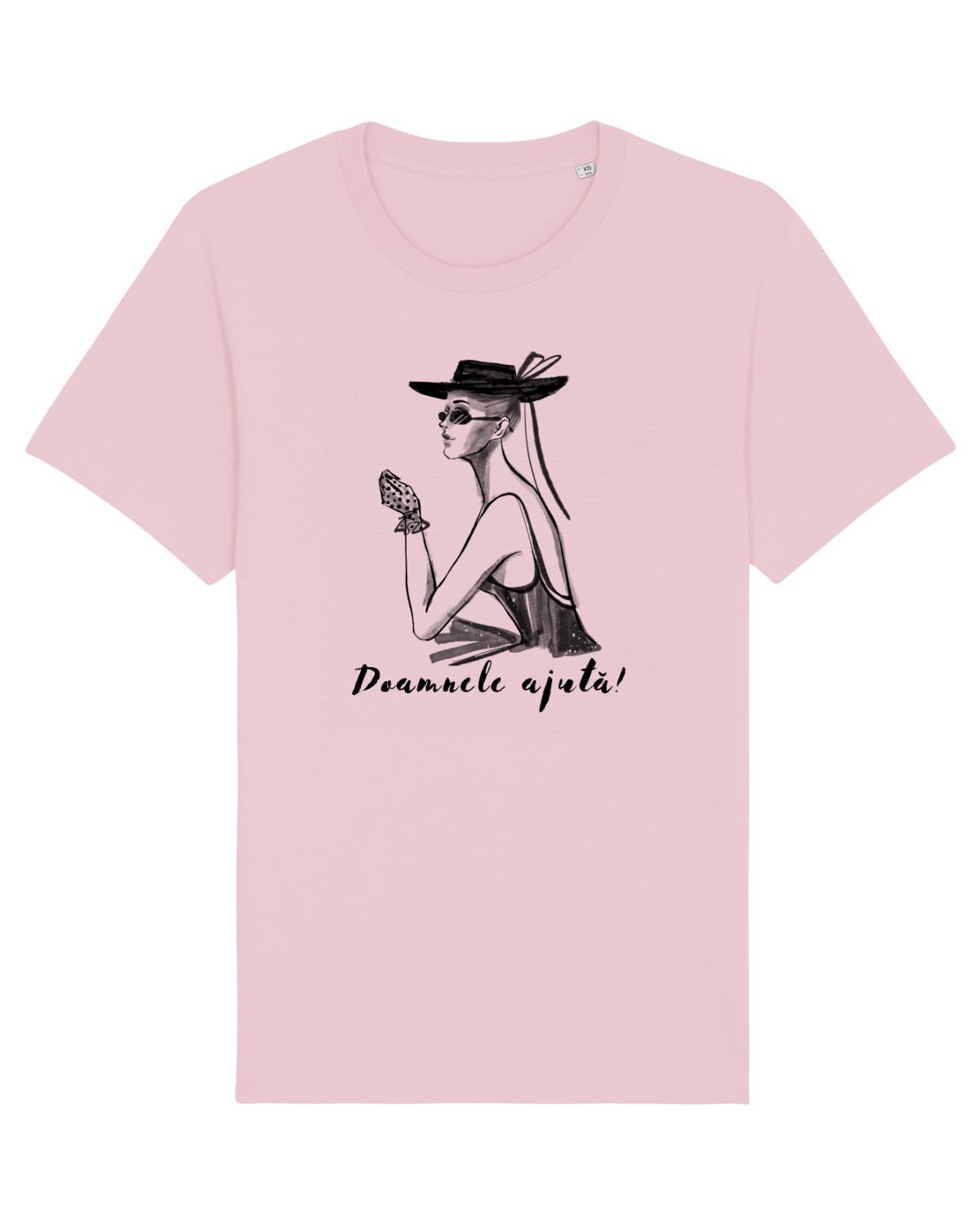 Tricou mânecă scurtă Unisex Rocker Cotton Pink