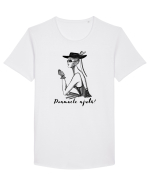 Doamnele ajută! Tricou mânecă scurtă guler larg Bărbat Skater
