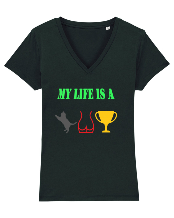 My life is a cat-ass-trophy Black