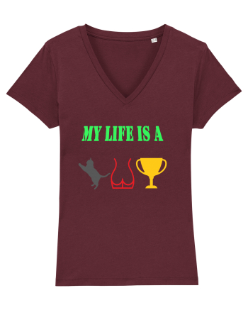 My life is a cat-ass-trophy Burgundy