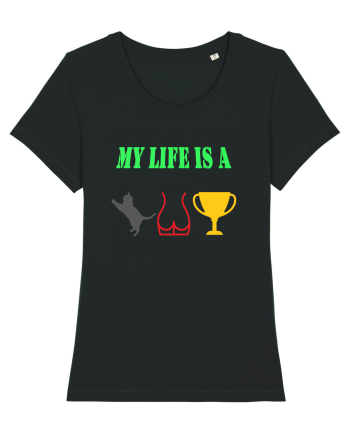 My life is a cat-ass-trophy Black