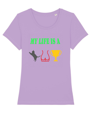 My life is a cat-ass-trophy Lavender Dawn