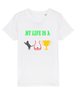 My life is a cat-ass-trophy Tricou mânecă scurtă  Copii Mini Creator