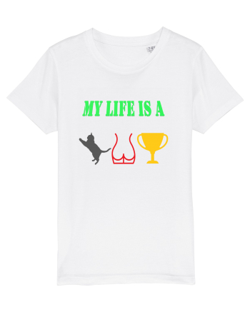 My life is a cat-ass-trophy White