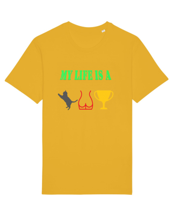 My life is a cat-ass-trophy Spectra Yellow