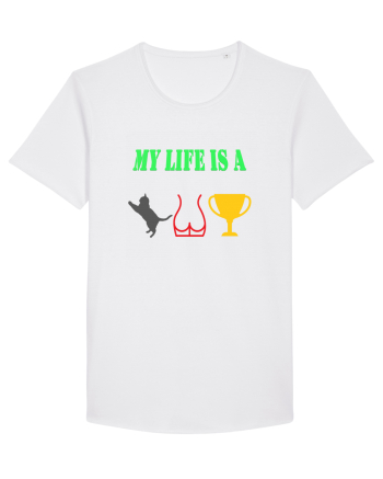 My life is a cat-ass-trophy White