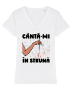 Cântă-mi în strună Tricou mânecă scurtă guler V Damă Evoker