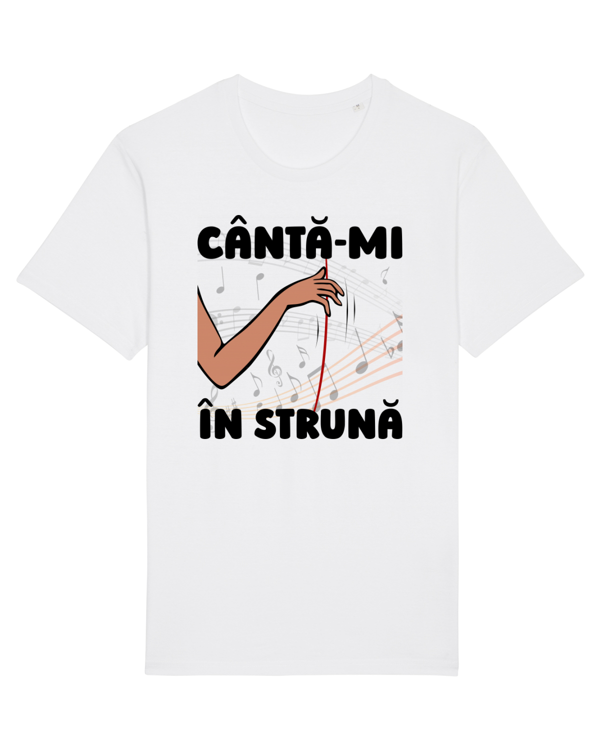 Tricou mânecă scurtă Unisex Rocker White