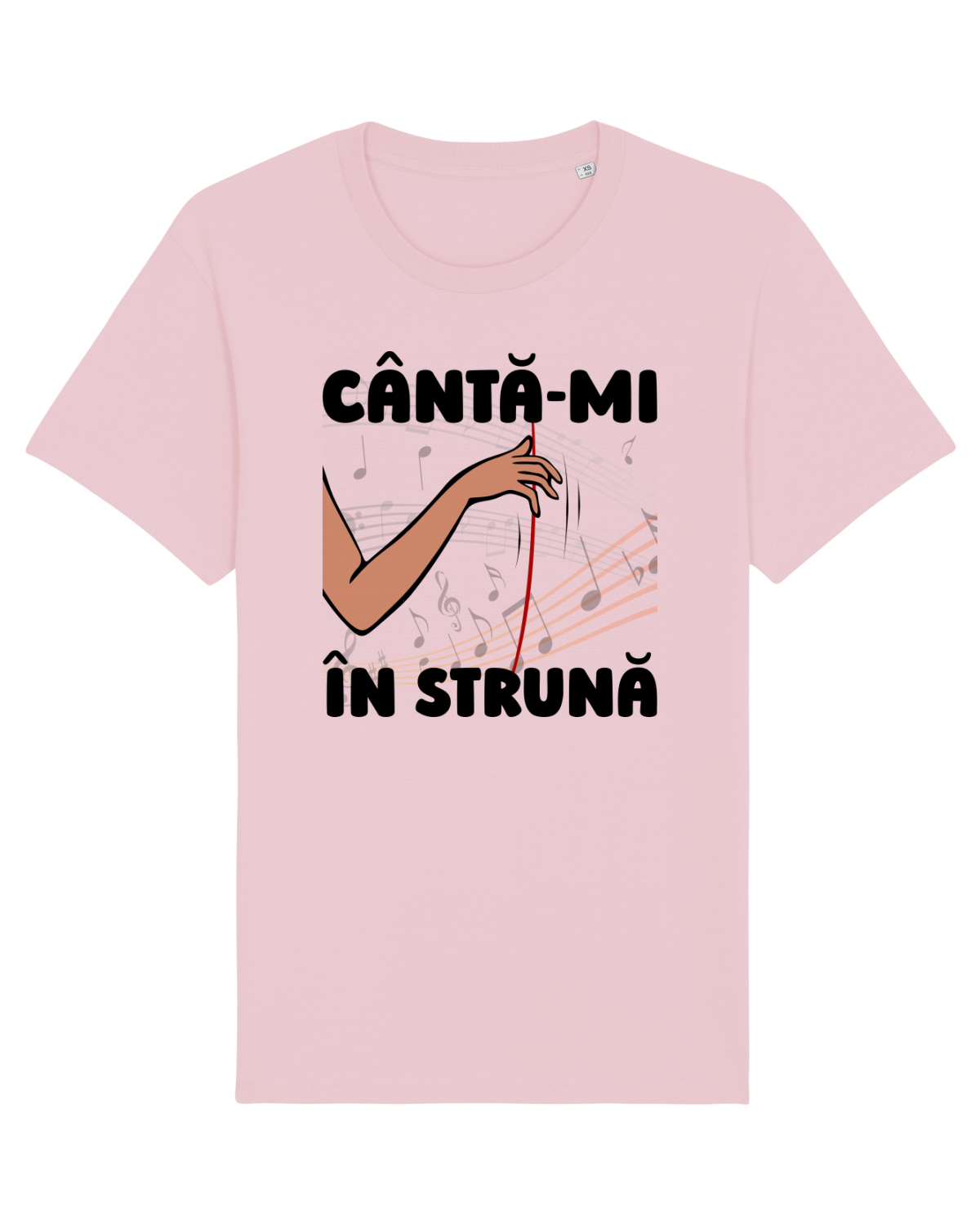 Tricou mânecă scurtă Unisex Rocker Cotton Pink