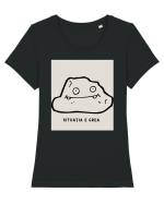 Situatia e grea Tricou mânecă scurtă guler larg fitted Damă Expresser