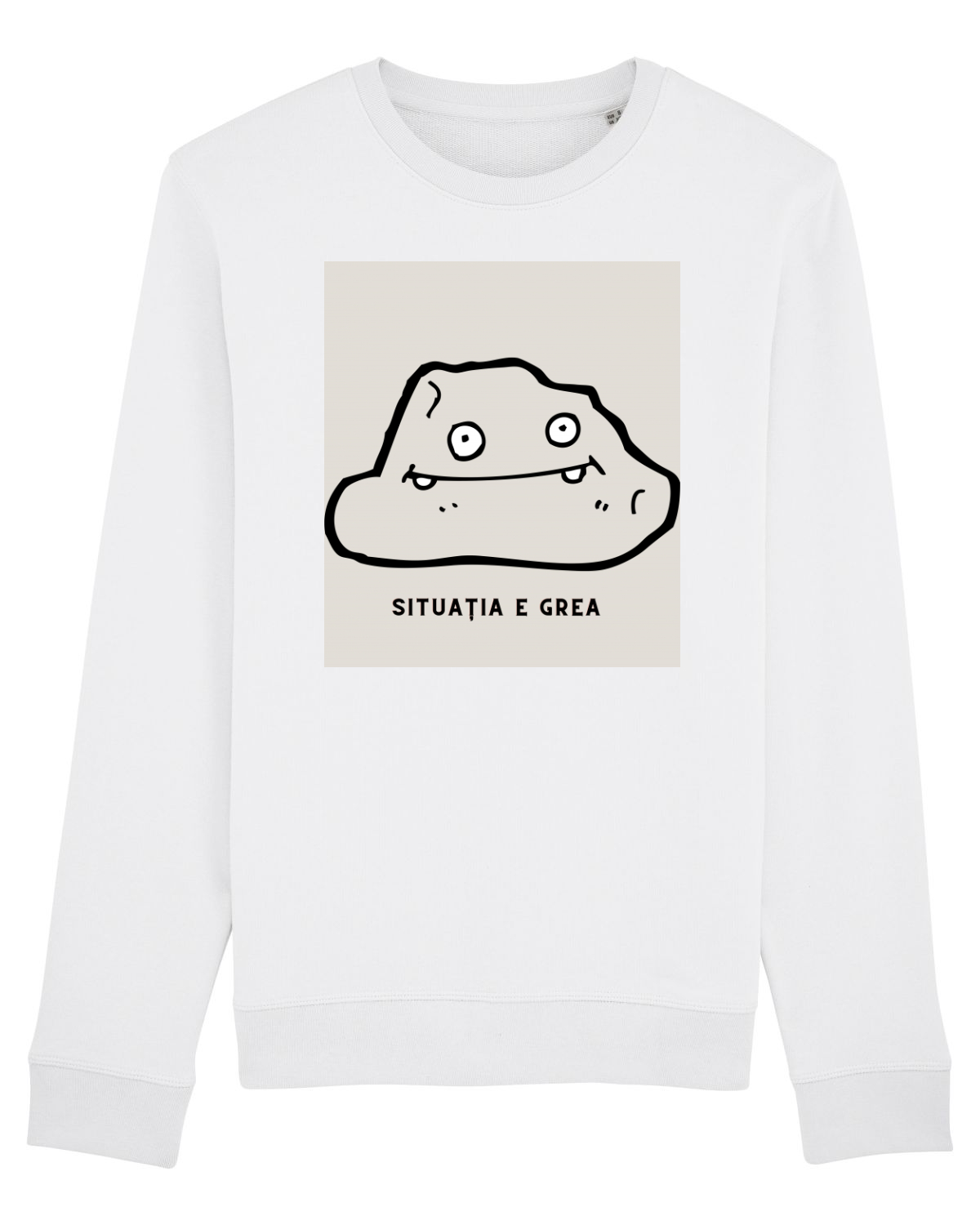 Bluză mânecă lungă Unisex Rise White