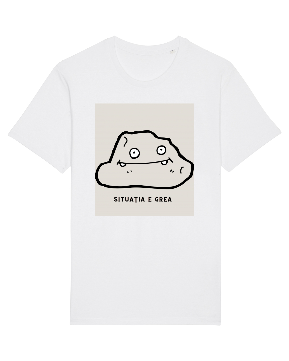 Tricou mânecă scurtă Unisex Rocker White
