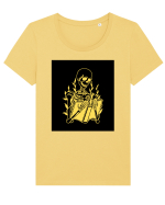 Citind biblia Tricou mânecă scurtă guler larg fitted Damă Expresser